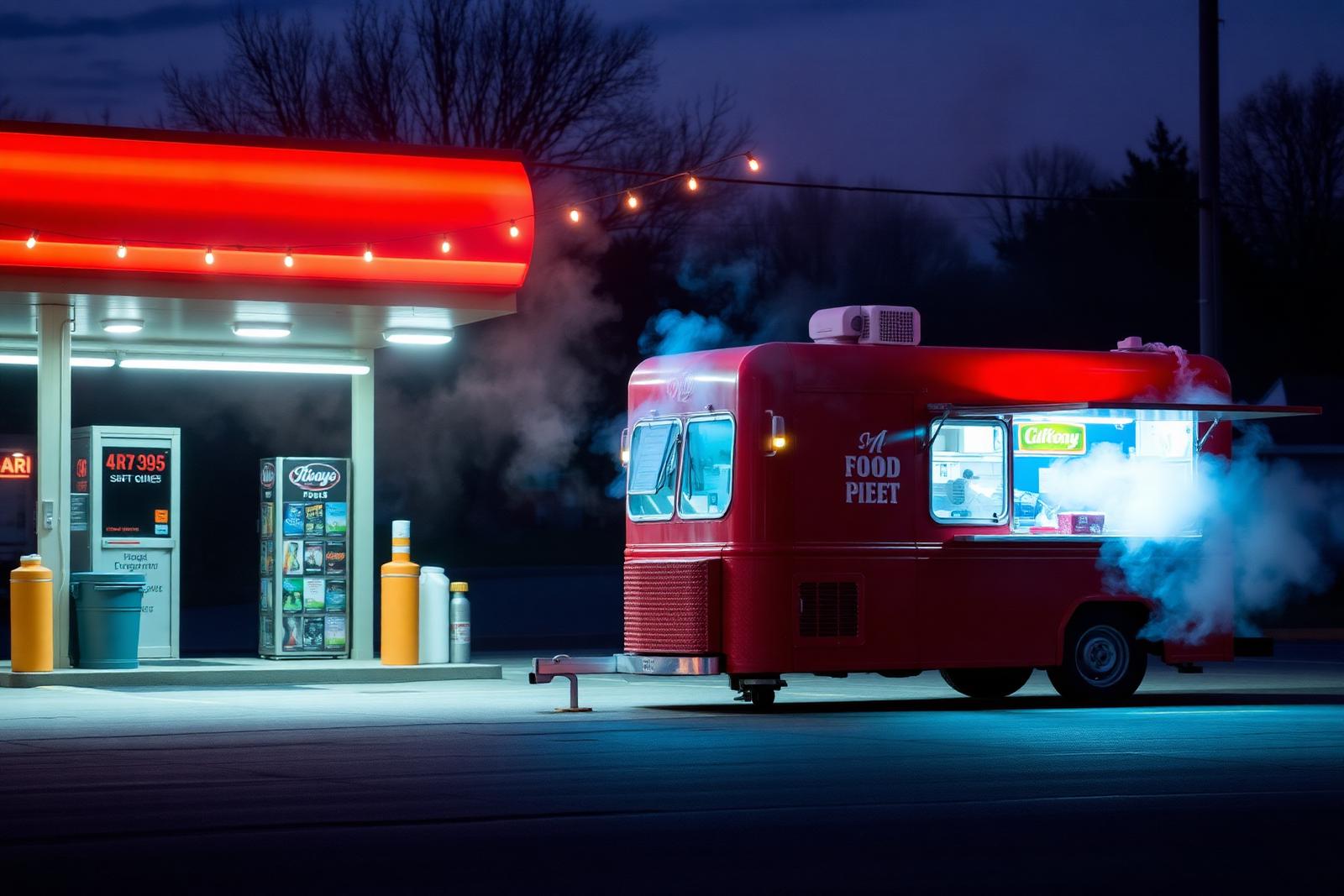 The PK Curryhouse food truck at Sami Quick Stop